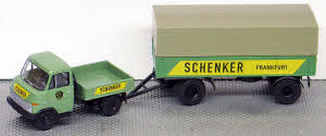 Hanomag F 55 Enser Zugm. mit Anhänger Schenker Frankfurt